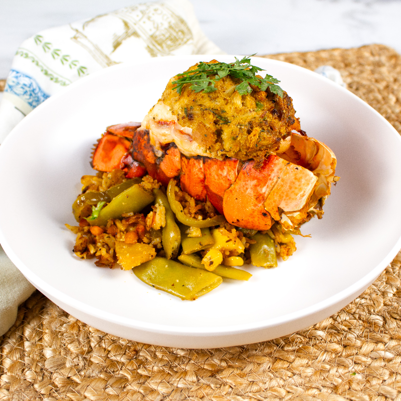 Buttery Stuffed Lobster Tail Main Image